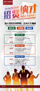 招聘招贤纳才海报展架