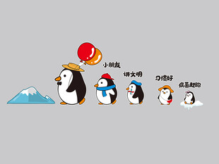 企鹅家族欢乐出行