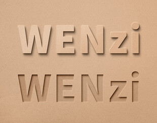 PS立体文字 凹凸文字样机