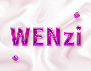 ps膨胀文字样机