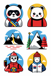 各国熊猫形象文化代表
