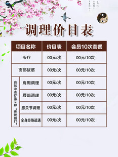 调理评价表模板