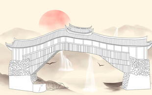 古风中式建筑景观图