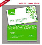绿色名片设计