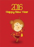 猴年素材 新年快乐 2016