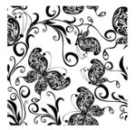 蝴蝶墙纸矢量图