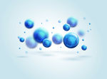 蓝色球体  科技感
