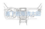 汽车中控线型图