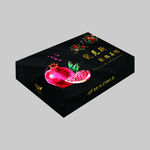 石榴包装箱平面展开图