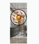 新中式 九鱼图 UV高清印刷图