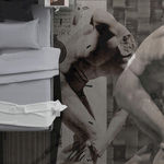 现代北欧风格 墙纸空间效果图