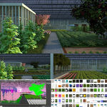 生态农庄钢结构大棚蔬菜水果园