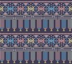 壮族织锦花纹刺绣纹样矢量元素