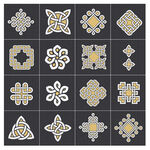 矢量北欧古典装饰图案