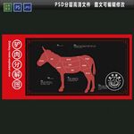 驴肉分割图PSD分层可编辑文件