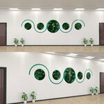 企业公司学校中国风通用文化墙