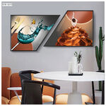 简约餐厅挂画 餐具