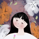 花季少女女孩人物分层