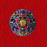 潮海祥云万福祥瑞仿皇室抱枕