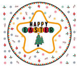 圣诞节元素纸盘