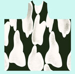 黑白抽象梨子图案设计