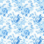 蓝白花卉图案背景