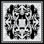 中式古典对称花纹图案