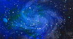 蓝色漩涡星空背景