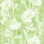 淡绿底白色花卉纹理图案