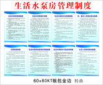 生活水泵房管理制度展板