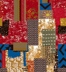 多彩拼布图案展示