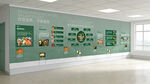 绿色食品餐饮文化墙