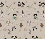 卡通动物图案背景