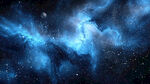 蓝色梦幻宇宙星空背景