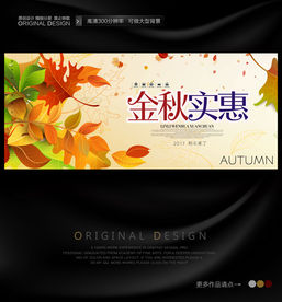 金秋实惠海报