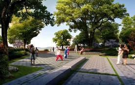 景观效果图公园效果图