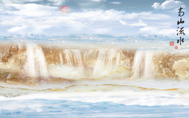 别墅新石材背景墙 TIF分层