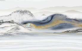 极品大气石纹山水 TIF分层