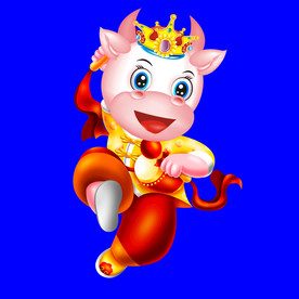 卡通牛牛年门画牛年门贴