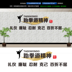 跆拳道文化墙