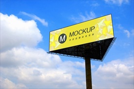 高炮户外广告牌样机