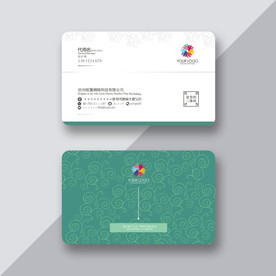 时尚名片 花纹名片