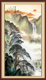 山水画水墨山水画 意境山水画
