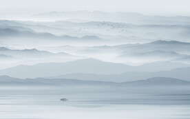 水墨山水画背景墙