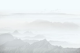 新中式山水画背景墙