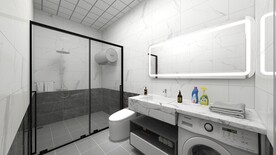 轻奢简约卫生间装修效果图