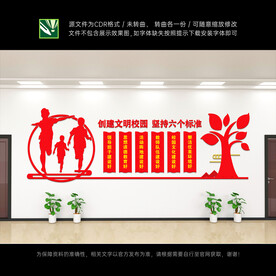 文明校园文化墙