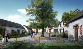 乡村田园民宿景观效果图