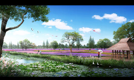 美丽乡村田园景观效果图