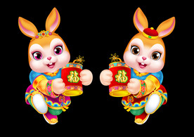 2023兔年卡通兔子